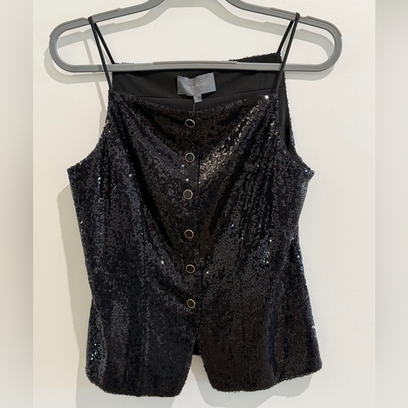 Sunday in Brooklyn Tops - NWT Anthropologie New in Brooklyn Square Neck Sequin Top